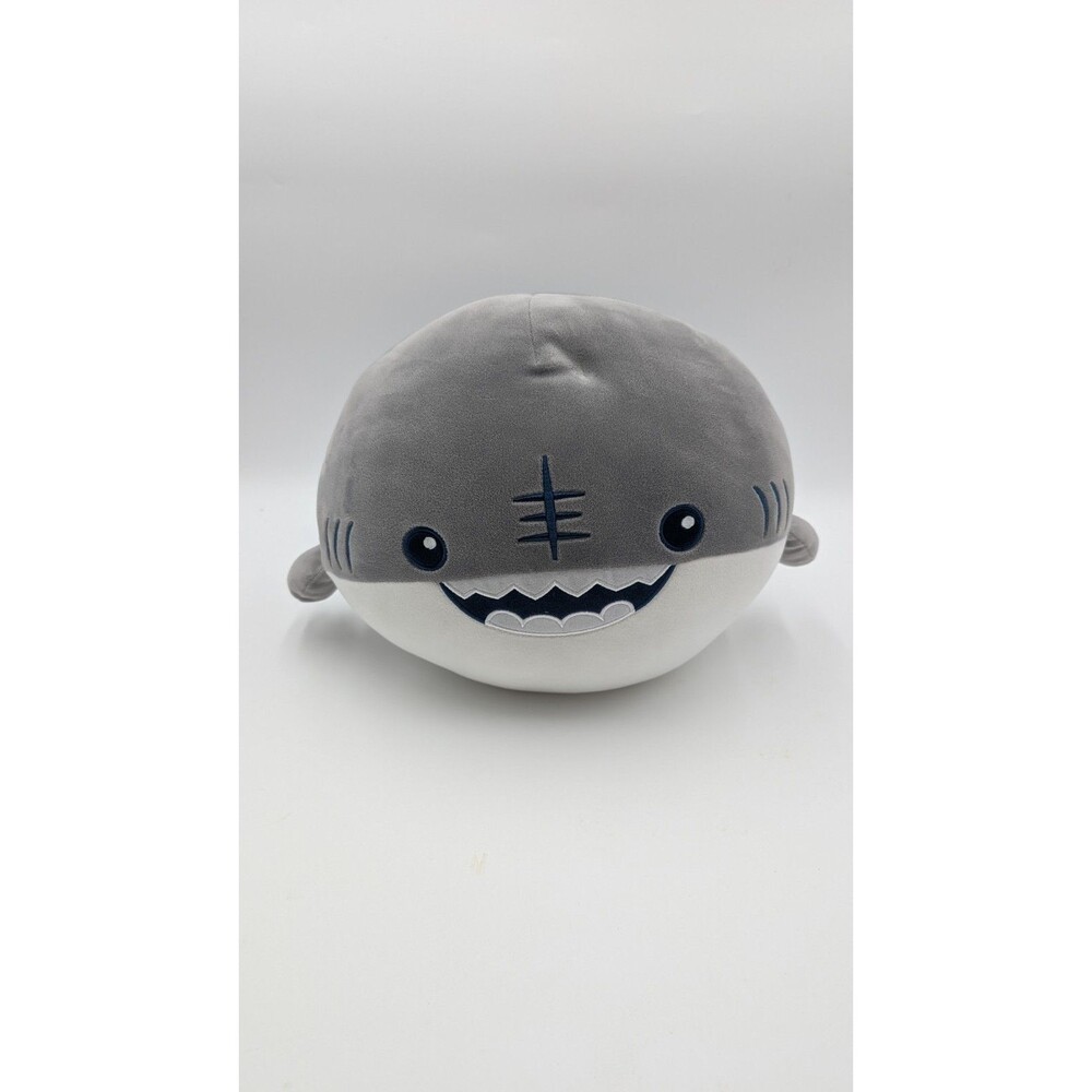 Takashoji Grey Shark Plush 100% Polyester Pillow Cuddly Stuffed Toy Animal 10"